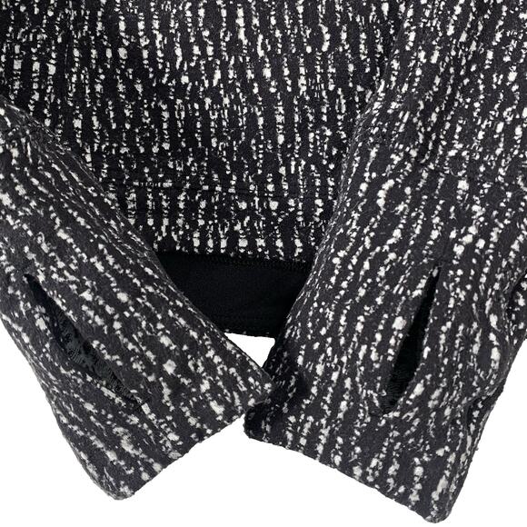 LULULEMON Runderful Long Sleeve 10 Jacquard Black White Slim Fit Thumbholes EUC - Picture 5 of 9